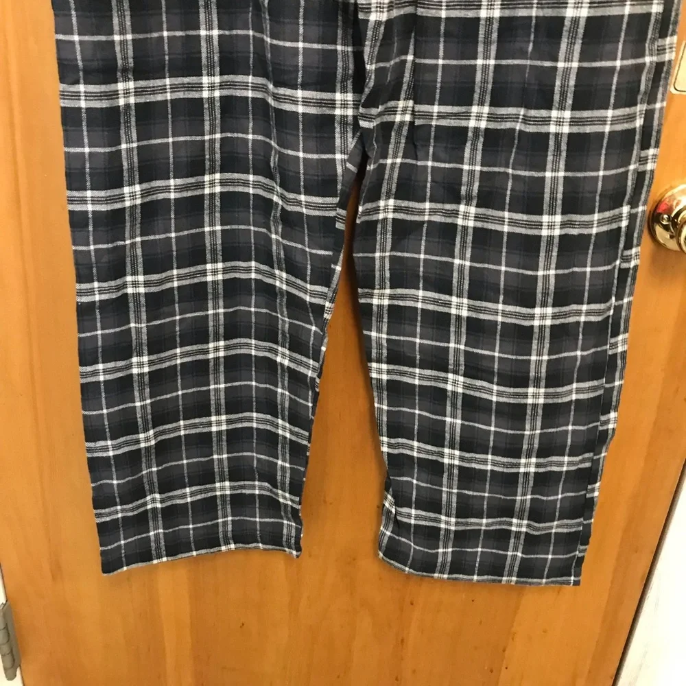 Polo Ralph Lauren Men’s black/ white/ grey plaid Pajama bottom - sz XL - NWT
